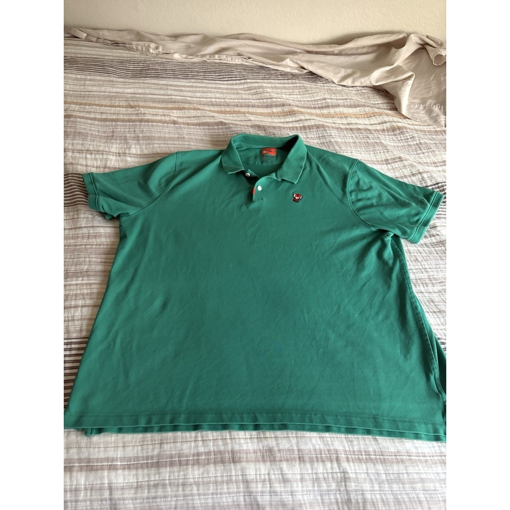 Nike Polo Tiger Woods Frank Golf 2020 Green Masters Neptune CJ0880-370 - SIZE XL